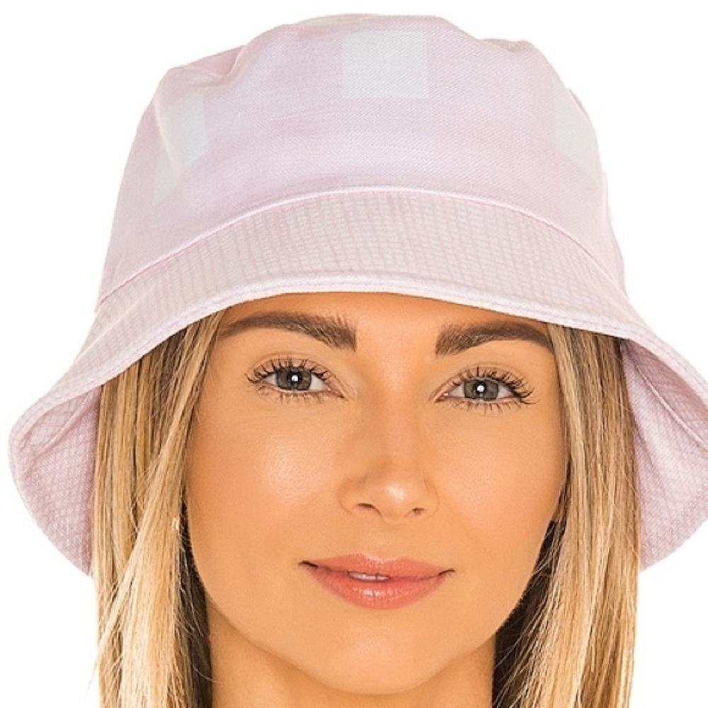 Lele Sadoughi X Solid & Striped Bucket Hat In Painted Gingham